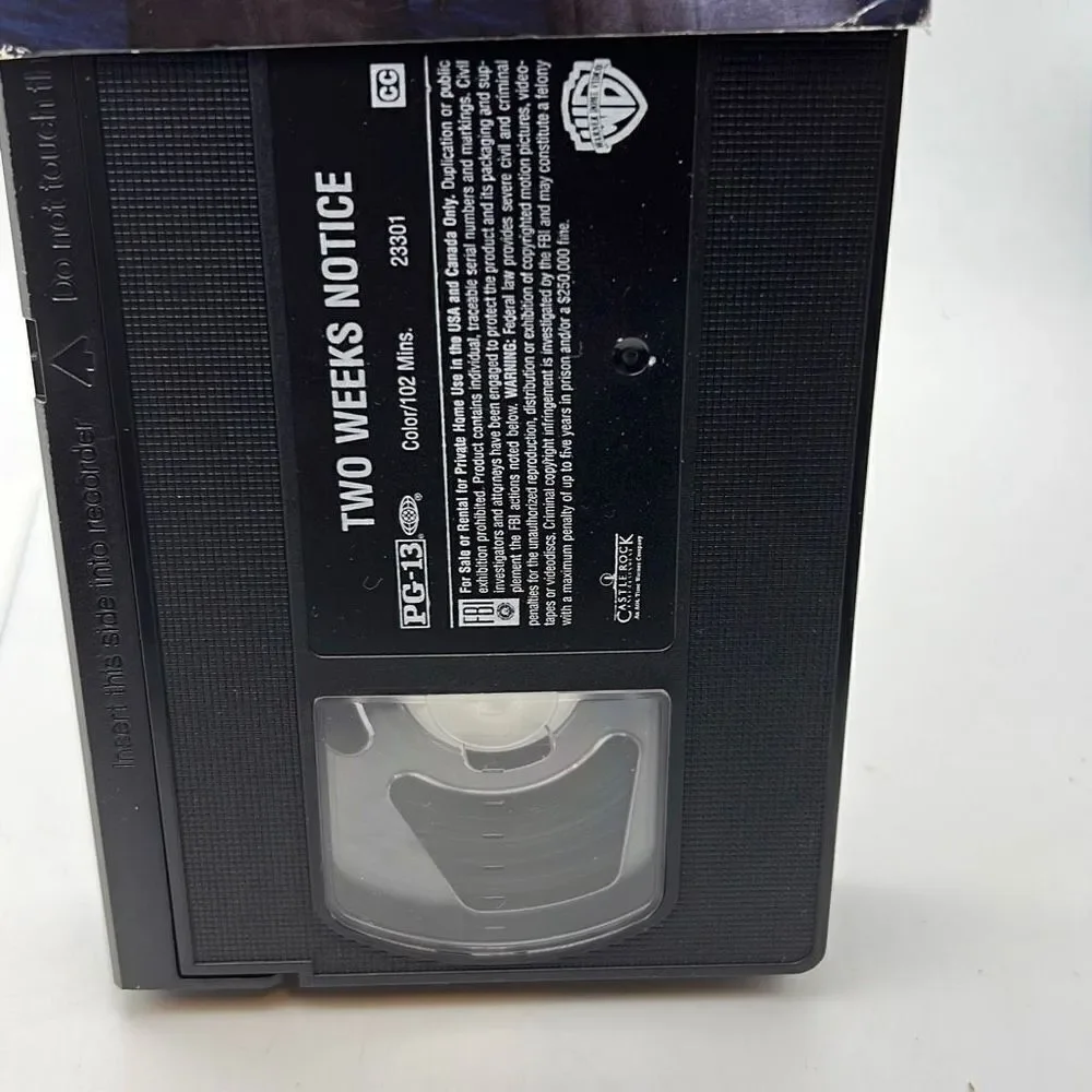 Two Weeks Notice (VHS, 2002)‎ - Picture 3 of 3